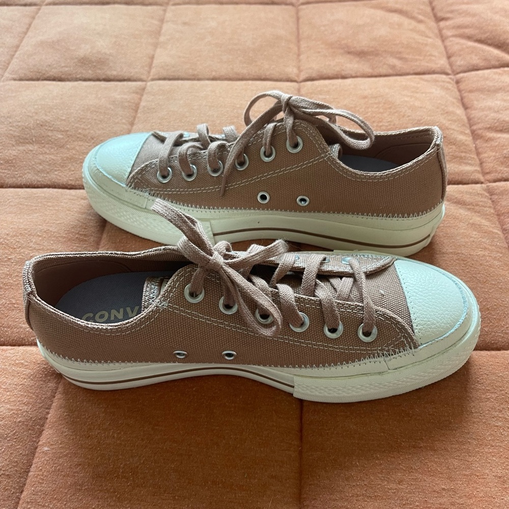 NEW Converse Tan Low-Top Sneakers